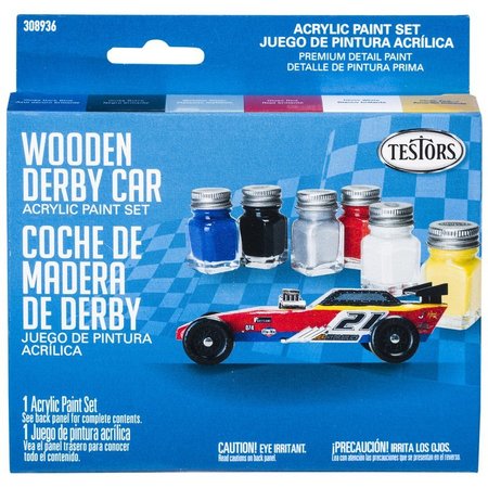 TESTORS Paint Set Acry Primary 0.25Oz 308936